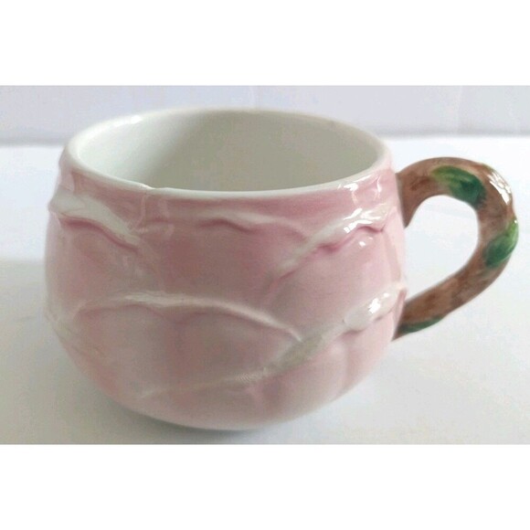 Zaccagnini Italy Pottery Roses Tea Cup & Saucer Set Made For Walter Hatches - Picture 4 of 11